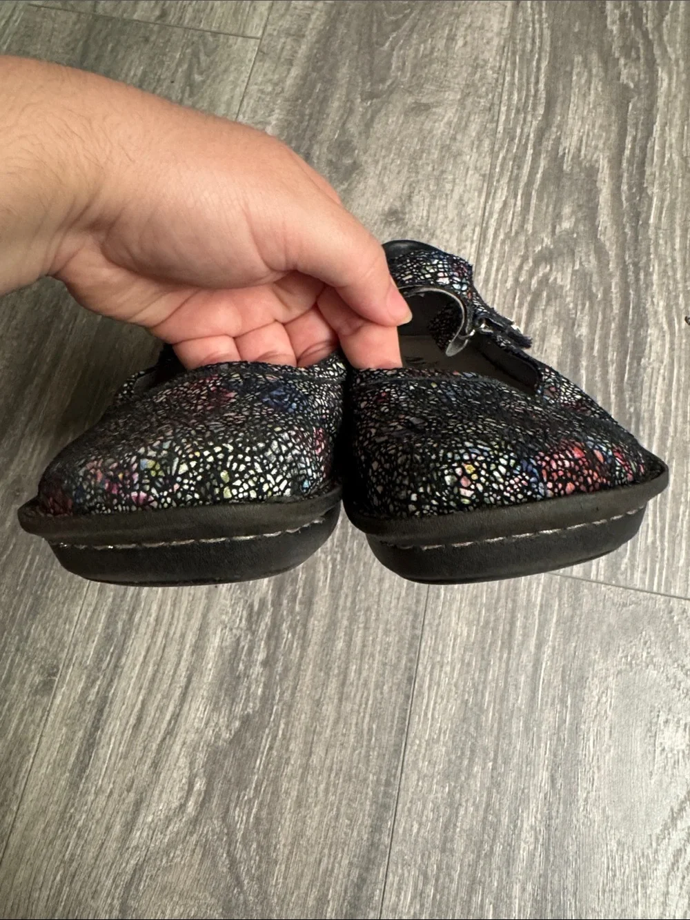 Alegria Shoes sandals size 9- 39 Black Multicolor
